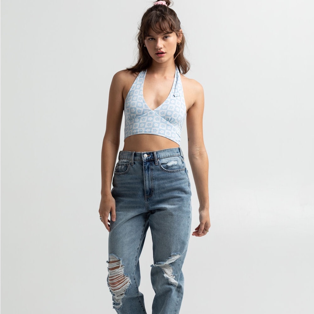 NWT RSQ FLORAL HALTER TOP